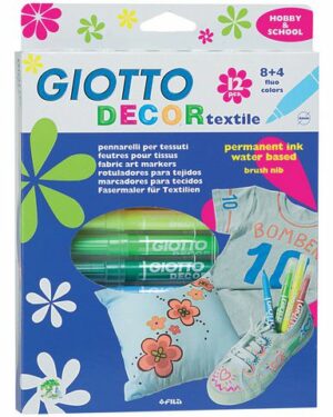 Textilfärgpenna GIOTTO Decor 12/FP