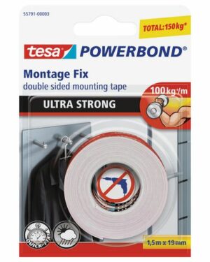 Monteringstejp TESA Powerbond 19mmx1,5m
