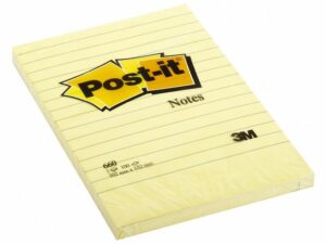 Notes POST-IT linjerat 102x152mm gul