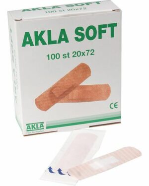 Plåster AKLA Soft NW 34x72mm 100/fp
