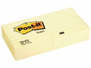 Notes POST-IT linjerat 76x76mm gul