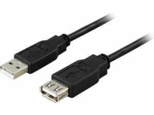 Kabel DELTACO USB 2.0 förlängning 3m sva