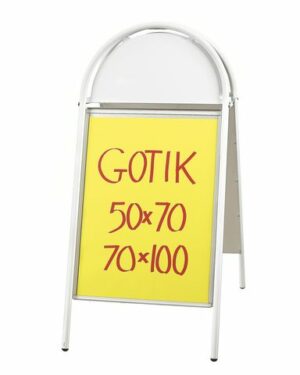 Gatuställ Gotik 70x100cm vit