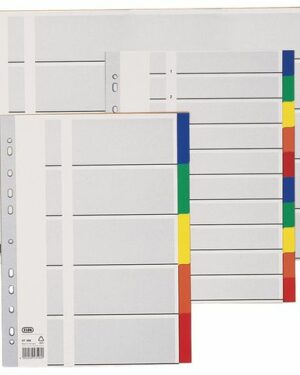 Plastregister ELBA A4 1-31 olika färger