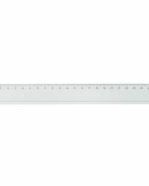 Linjal 30 cm cm/mm-gradering plast 10/FP