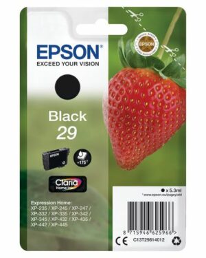 Bläckpatron EPSON C13T29814012 svart