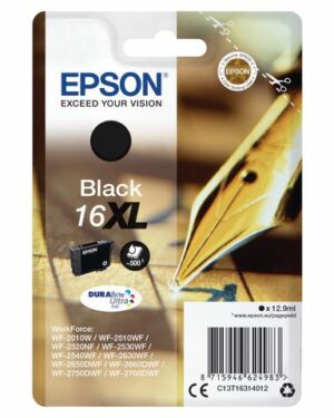 Bläckpatron EPSON C13T16314012 svart