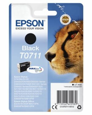 Bläckpatron EPSON C13T07114012 svart