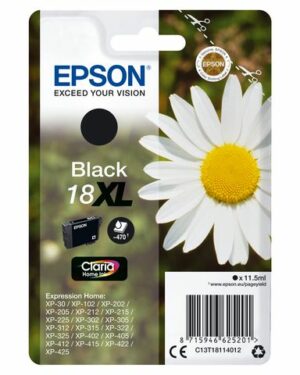 Bläckpatron EPSON C13T18114012 XL svart