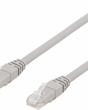 Kabel DELTACO Nätverk UTP Cat6a 5m grå
