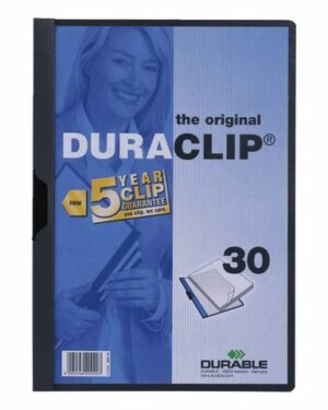 Klämmapp Duraclip 2200 A4 3mm m.grå