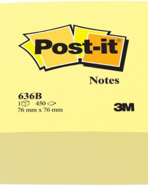 Notes POST-IT kub 2028 76×76 mm gul