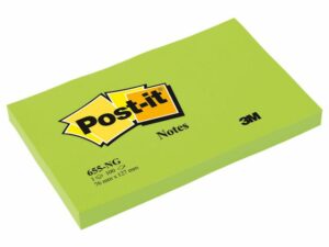 Notes POST-IT neon 76x127mm grön