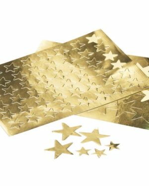 Stickers stjärnor guld 13mm 288/FP