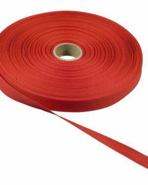 Bomullsband 50mx13mm röd