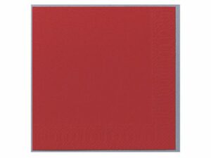 Servett 3-lags 24x24cm röd 250/FP