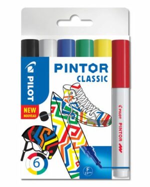 Märkpenna PILOT Pintor F 6 färger/FP