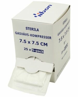 Kompress GV steril 5-p 7,5×7,5cm 125/FP