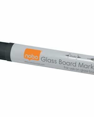Whiteboardpenna NOBO glas svart 4/FP