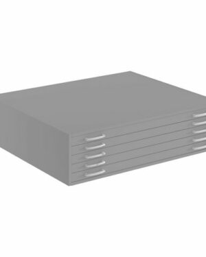 Ritningskåp A0 130,9×92,1×34,4cm grå