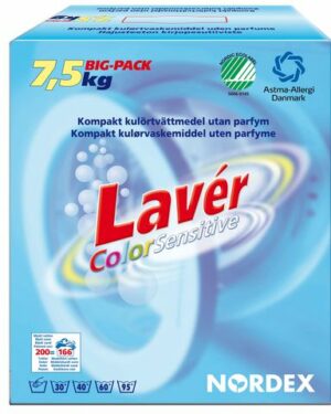 Tvättmedel LAVÉR Color Sensitive 7,5kg