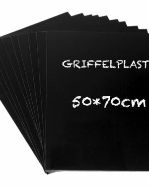Griffelplast 50x70cm svart 10/FP