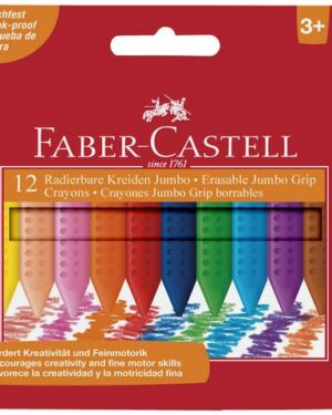 Plastkrita FABER CASTELL trekantig 12/FP