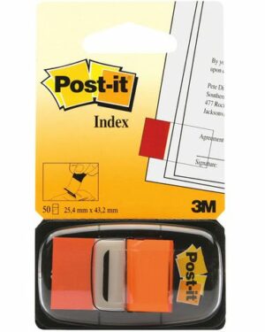 Index POST-IT 25x43mm orange