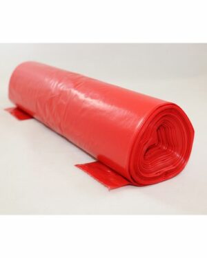 Plastsäck optisk 70L 45my röd 25/RL