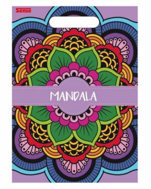 Målarbok Mandala 24 sidor fria former