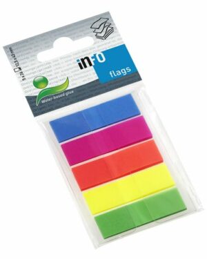 Index INFO NOTES 43x12mm 5 färger plast