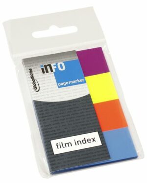 Index INFO NOTES 20x50mm 4 färger plast