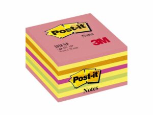 Notes POST-IT kub 76×76 neonfärger