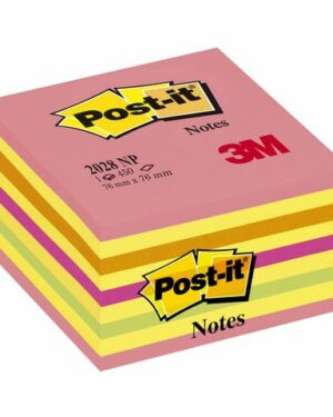Notes POST-IT kub 76×76 neonfärger