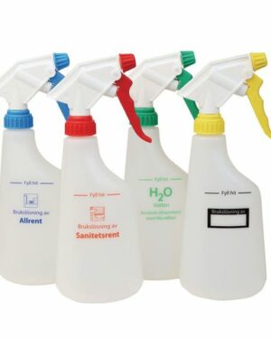 Sprayflaska tom för sanitet röd 600ml