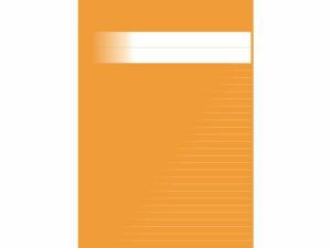 Skrivhäfte A4 linjerat 8,5mm orange
