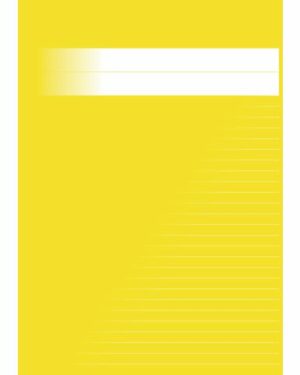 Skrivhäfte A4 linjerat 8,5mm gul