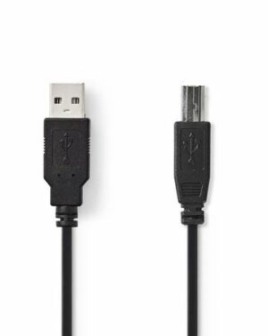 Kabel NEDIS USB 2.0 A-B 1m svart