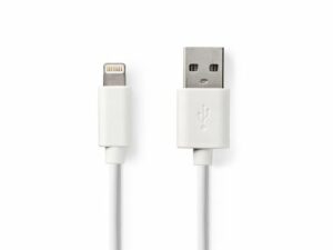 Kabel NEDIS Lightning – USB A 2m vit