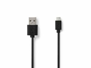 Kabel NEDIS USB-A ha – USB Micro B 2m sv