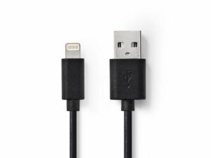 Kabel NEDIS Lightning – USB A 2m svart
