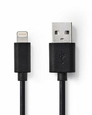 Kabel NEDIS Lightning – USB A 1m svart