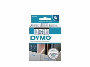Tape DYMO D1 12mm blå på vit