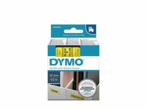 Tape DYMO D1 12mm svart på gul