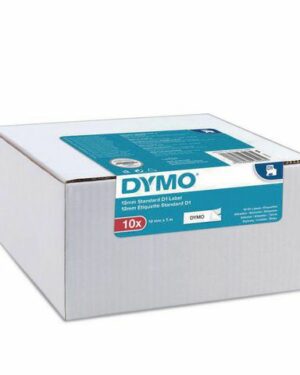 Tape DYMO D1 12mm svart på vit 10/FP