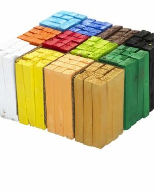 Torrpastellkrita soft 12×12 färger