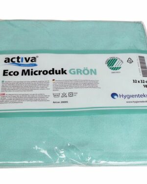 Microfiberduk ACTIVA ECO 32x32cm grön