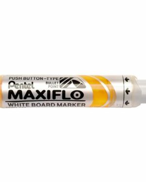 Whiteboardpenna PENTEL Maxiflo rund gul