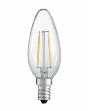 LED-lampa Kronljus E14 230V Klar 25W
