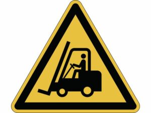 Varseldekal ’Varning för truckar’